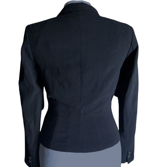 H&M Black Soft Blazer Jacket with Tulip Hem - Picture 5 of 13